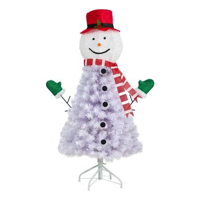 4'Snowman Artificial Christmas Tree with 234 Bendable Branches