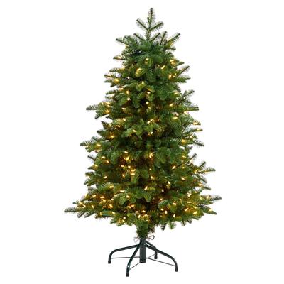 4'South Carolina Fir Artificial Christmas Tree with 250 Clear Lights and 752 Bendable Branches
