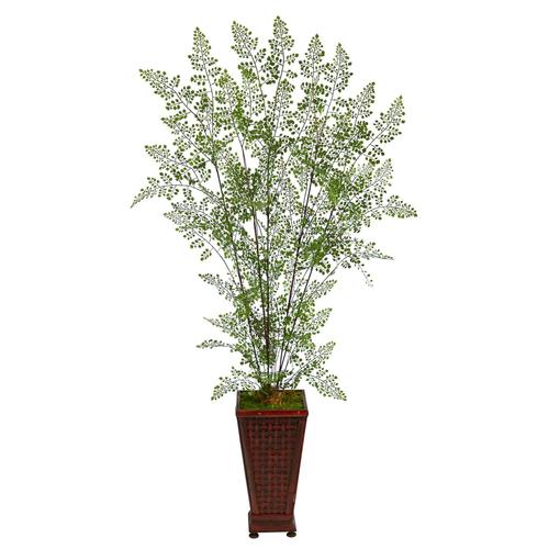 5'Ruffle Fern Artificial Tree in Decorative Planter