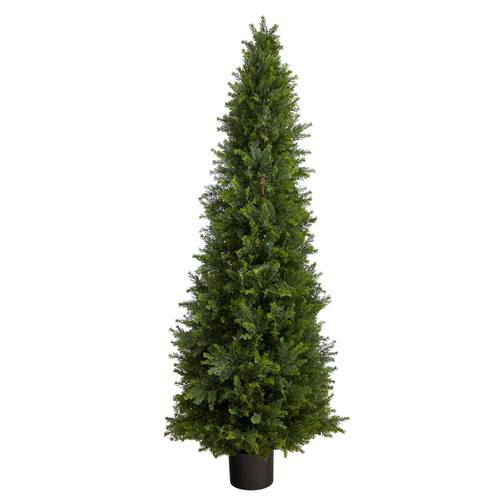 5.5'Cypress Cone Topiary Artificial Tree UV Resistant (Indoor/Outdoor)