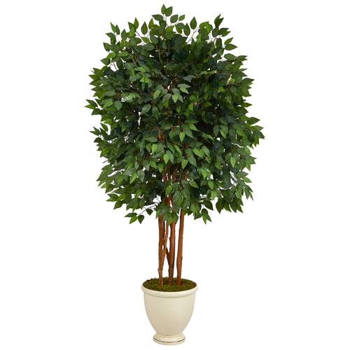 5.5'Super Deluxe Ficus Artificial Tree in Decorative Urn
