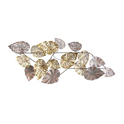 5.5'x 2'Scattered Metal Leaves Wall Art Decor