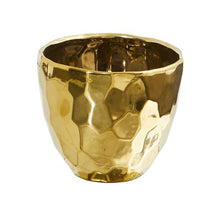 Load image into Gallery viewer, 6&quot; Designer Gold Vase

