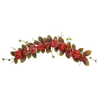 6'Fall Hydrangea and Berry Artificial Autumn Garland