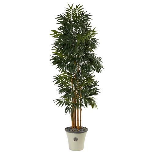 6'Phoenix Artificial Palm tree in Decorative Planter