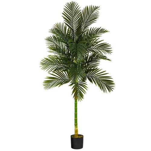 7'Single Stalk Golden Cane Artificial Palm Tree