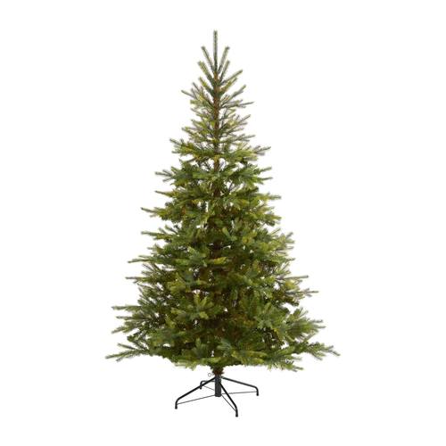 7'North Carolina Spruce Artificial Christmas Tree with 931 Bendable Branches