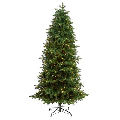 7'South Carolina Fir Artificial Christmas Tree with 550 Clear Lights and 2078 Bendable Branches
