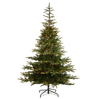 8'Layered Washington Spruce Artificial Christmas Tree with 650 Clear Lights and 1561 Bendable Branches