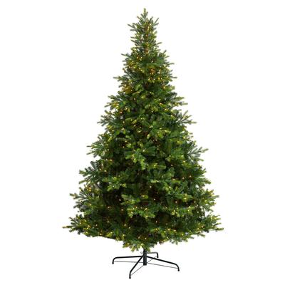 9'North Carolina Spruce Artificial Christmas Tree with 750 Clear Lights and 1912 Bendable Branches