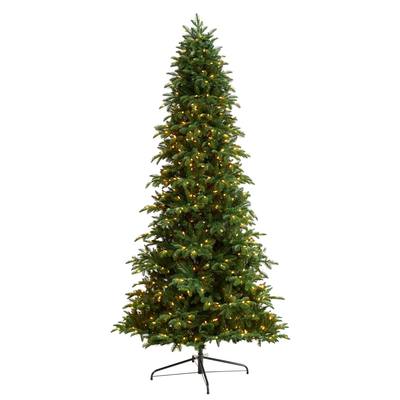 9'South Carolina Fir Artificial Christmas Tree with 750 Clear Lights and 3334 Bendable Branches