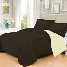 Load image into Gallery viewer, 3 PC Goose Down Alternative Reversible Comforter Sham Twin Full /Queen and King-150&#39; Blue-full size
