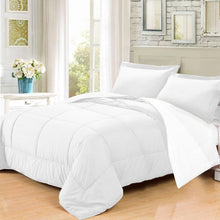 Load image into Gallery viewer, 3 PC Goose Down Alternative Reversible Comforter Sham Twin Full /Queen and King-150&#39; Blue-full size
