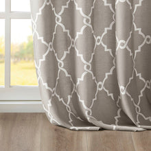 Load image into Gallery viewer, Madison Park Fretwork Print Window Curtain -108" Panel MP40-2018 By Olliix
