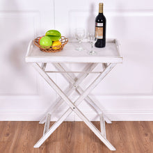 Load image into Gallery viewer, White Portable Folding Serving Table
