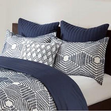 Load image into Gallery viewer, INK+IVY Ellipse 100% Cotton Clipped Jacquard Duvet Cover Set II12-1071 By Olliix
