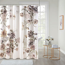 Load image into Gallery viewer, Madison Park Cassandra 100% Cotton Printed Shower Curtain- Blush MP70-6717 By Olliix
