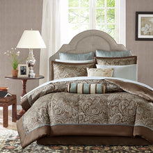 Load image into Gallery viewer, Madison Park Aubrey 12 Piece Complete Bed Set -Queen MP10-115 By Olliix
