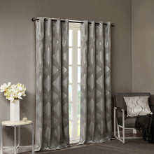 Load image into Gallery viewer, Bentley Ogee Knitted Jacquard Total Blackout Panel SS40-0064 By Olliix

