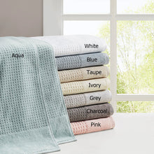 Load image into Gallery viewer, 6 Piece Spa Waffle Cotton Jacquard Towels Set MP73-7179 By Olliix
