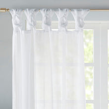 Load image into Gallery viewer, Madison Park Twisted Tab Voile Sheer Window Pair -50X63" Mp40-5467
