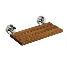 Load image into Gallery viewer, 20 Inch Wall Mounted Teak Wood Folding Shower Bath Seat
