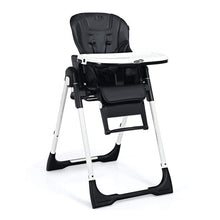 Load image into Gallery viewer, 4-in-1 High Chair–Booster Seat with Adjustable Height and Recline-Black
