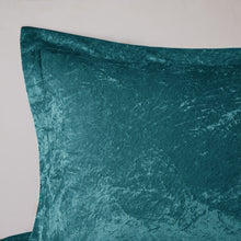 Load image into Gallery viewer, Intelligent Design Felicia 100% Polyester Crushed Velvet Duvet Cover Set - Twin/Twin XL - Teal ID12-1907 By Olliix
