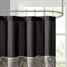 Load image into Gallery viewer, Madison Park Aubrey Polyester Jacquard Shower Curtain -72X72&quot; MP70-845 By Olliix

