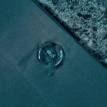 Load image into Gallery viewer, Intelligent Design Felicia 100% Polyester Crushed Velvet Duvet Cover Set - Twin/Twin XL - Teal ID12-1907 By Olliix
