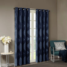 Load image into Gallery viewer, Bentley Ogee Knitted Jacquard Total Blackout Panel SS40-0145 By Olliix
