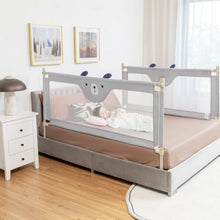 Load image into Gallery viewer, Vertical Lifting Baby Bedrail Guard with Lock-Gray
