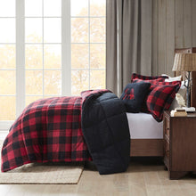 Load image into Gallery viewer, Alton Plush To Sherpa Down Alternative Comforter Set Full/Queen WR10-3099 By Olliix
