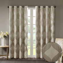 Load image into Gallery viewer, Bentley Ogee Knitted Jacquard Total Blackout Panel SS40-0121 By Olliix
