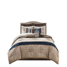 Load image into Gallery viewer, Madison Park Essentials Delaney 100% Polyester Jacquard 24Pcs Comforter Set MPE10-813 By Olliix
