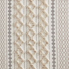 Load image into Gallery viewer, Imani Cotton Printed Window Panel With Chenille Stripe And Lining II40-1180 By Olliix
