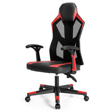 Load image into Gallery viewer, Gaming Chair with Adjustable Mesh Back-Red
