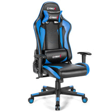 Load image into Gallery viewer, Gaming Chair Adjustable Swivel Racing Style Computer Office Chair-Blue
