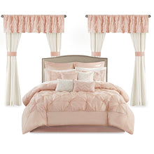 Load image into Gallery viewer, Madison Park Essentials Joella 100% Polyester Tufted 24Pcs Comforter Set - Cal King - Blush MPE10-811 By Olliix
