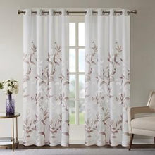 Load image into Gallery viewer, Madison Park Cecily 65% Rayon 35% Polyester Burnout Printed Window Panel MP40-6605 By Olliix
