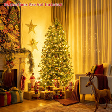 Load image into Gallery viewer, 6 Feet Realistic Pre-Lit Hinged Christmas Tree with Lights and Foot Switch
