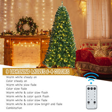 Load image into Gallery viewer, Artificial Hinged Christmas Tree with Remote-controlled Color-changing LED Lights-7&#39;
