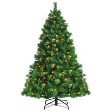 Load image into Gallery viewer, Pre-Lit Hinged Lifelike Lush Artificial Christmas Tree with PVC Tips-6&#39;
