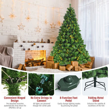 Load image into Gallery viewer, Pre-Lit Hinged Lifelike Lush Artificial Christmas Tree with PVC Tips-7&#39;

