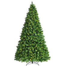 Load image into Gallery viewer, Pre-Lit Hinged Lifelike Lush Artificial Christmas Tree with PVC Tips-9&#39;
