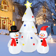 Load image into Gallery viewer, 6 Feet Inflatable Christmas Tree with Snowman
