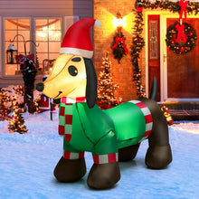 Load image into Gallery viewer, 4 Feet Long Christmas Inflatable Dachshund Dog
