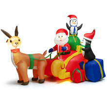 Load image into Gallery viewer, 6 Feet Long Christmas Inflatable Decoration with Built-in LED Lights and Waterproof Blower
