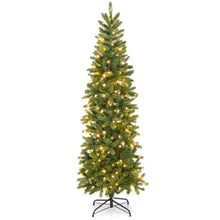 Load image into Gallery viewer, 6 Feet Pre-Lit Artificial Christmas Tree with 648 PVC PE Branch Tips
