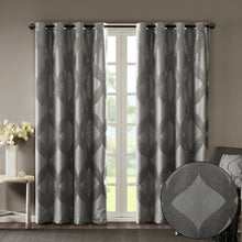 Load image into Gallery viewer, Bentley Ogee Knitted Jacquard Total Blackout Panel SS40-0064 By Olliix
